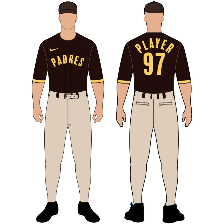 San Diego Padres Alternate Uniform – Official MLB Gear