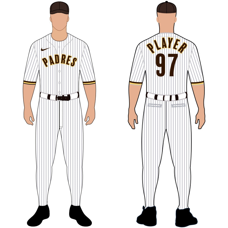 San Diego Padres Away Uniform – Official MLB Gear