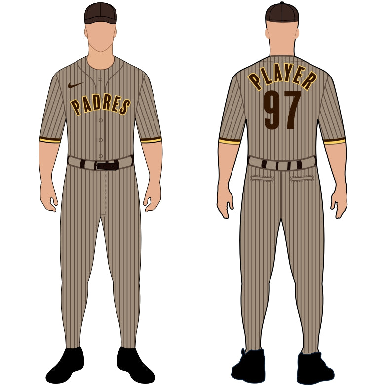 San Diego Padres Home Uniform – Official MLB Gear