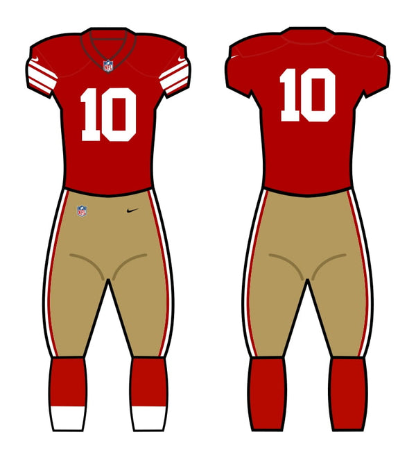 San Francisco 49ers Color Uniform - Official NFL Gear