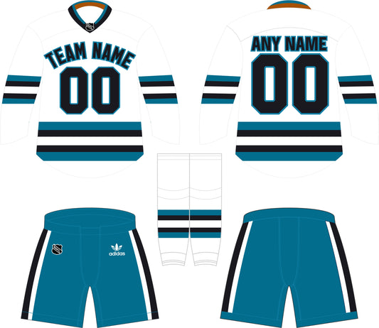 San Jose Sharks Away Uniform - Official NHL Gear