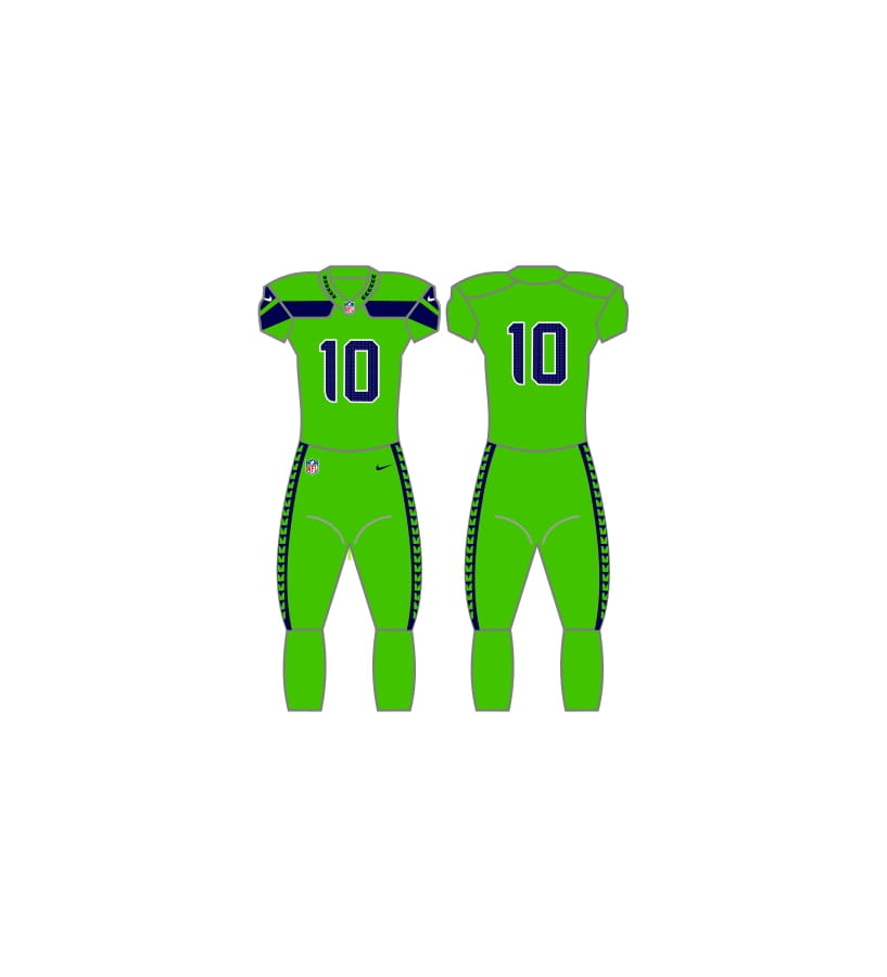 Seattle Seahawks Alternate Uniform - Official NFL Gear