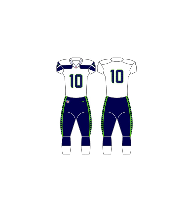 Seattle Seahawks Away Uniform - Official NFL Gear