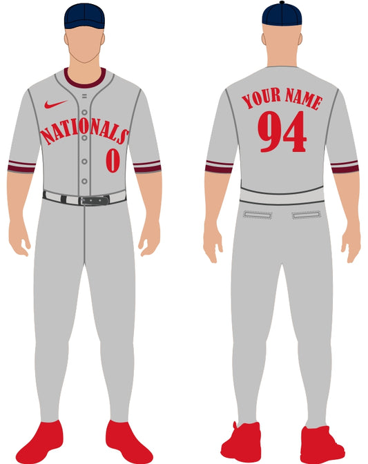 Washington Nationals Away Uniform – Official MLB Gear