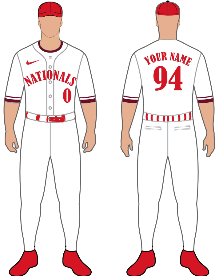 Washington Nationals Home Uniform – Official MLB Gear